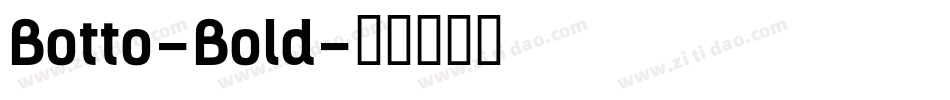 Botto-Bold字体转换