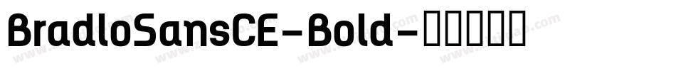 BradloSansCE-Bold字体转换