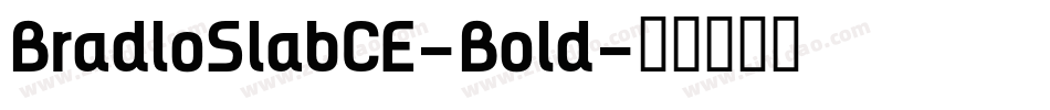 BradloSlabCE-Bold字体转换