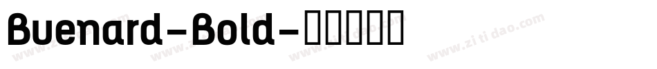 Buenard-Bold字体转换