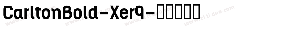 CarltonBold-Xer9字体转换