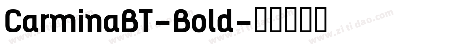 CarminaBT-Bold字体转换