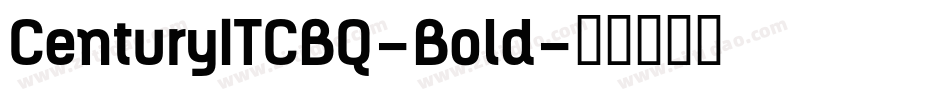 CenturyITCBQ-Bold字体转换