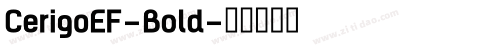 CerigoEF-Bold字体转换