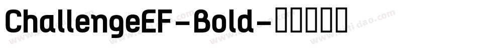 ChallengeEF-Bold字体转换