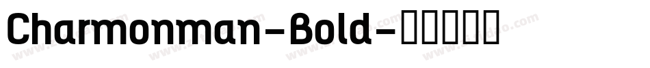 Charmonman-Bold字体转换