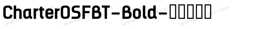CharterOSFBT-Bold字体转换