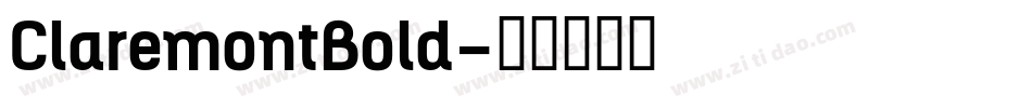 ClaremontBold字体转换