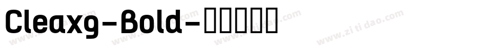 Cleaxg-Bold字体转换