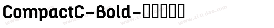 CompactC-Bold字体转换