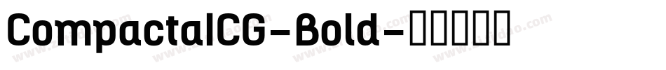 CompactaICG-Bold字体转换