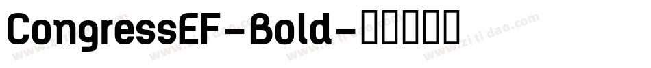 CongressEF-Bold字体转换