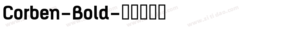 Corben-Bold字体转换