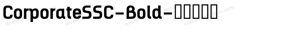 CorporateSSC-Bold字体转换