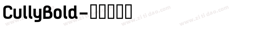 CullyBold字体转换
