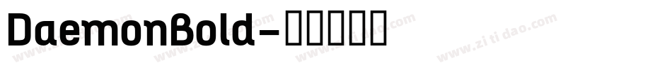 DaemonBold字体转换