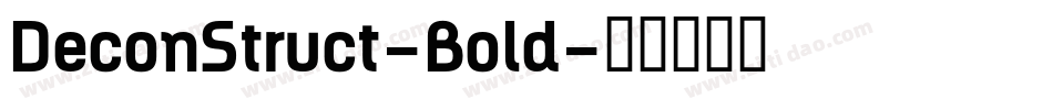 DeconStruct-Bold字体转换