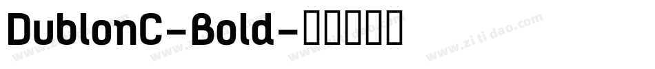DublonC-Bold字体转换