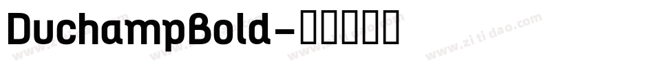 DuchampBold字体转换