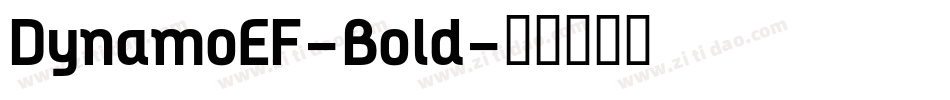 DynamoEF-Bold字体转换