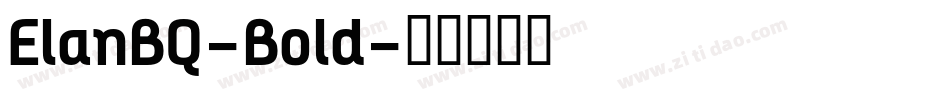 ElanBQ-Bold字体转换