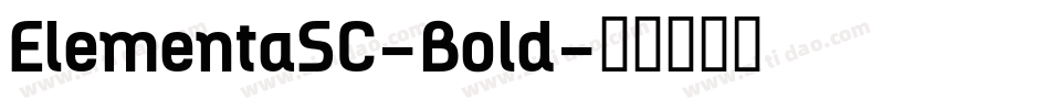 ElementaSC-Bold字体转换