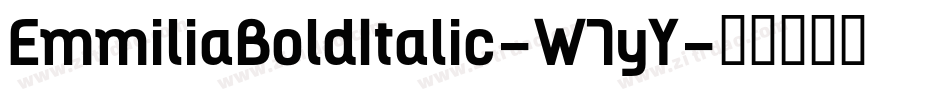 EmmiliaBoldItalic-W7yY字体转换