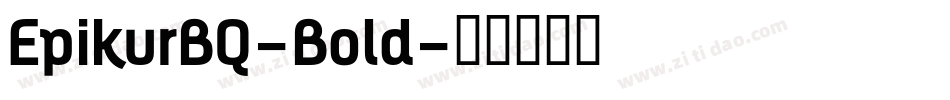 EpikurBQ-Bold字体转换