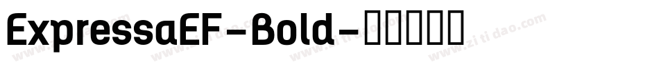 ExpressaEF-Bold字体转换