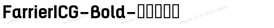 FarrierICG-Bold字体转换