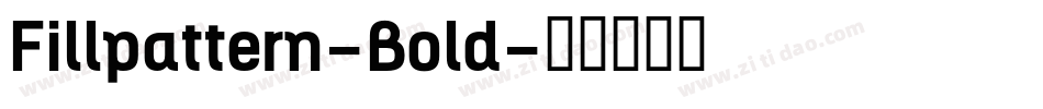 Fillpattern-Bold字体转换