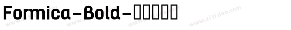 Formica-Bold字体转换