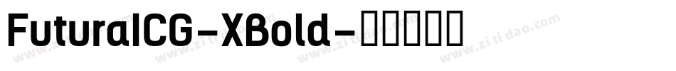 FuturaICG-XBold字体转换