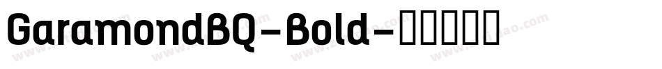 GaramondBQ-Bold字体转换