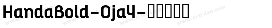 HandaBold-Oja4字体转换