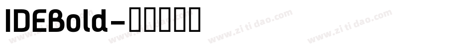 IDEBold字体转换