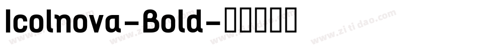 Icolnova-Bold字体转换