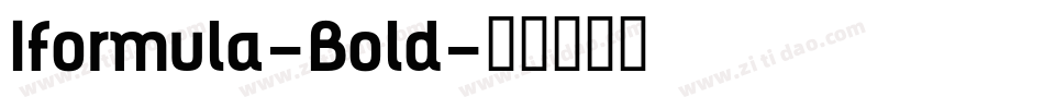 Iformula-Bold字体转换