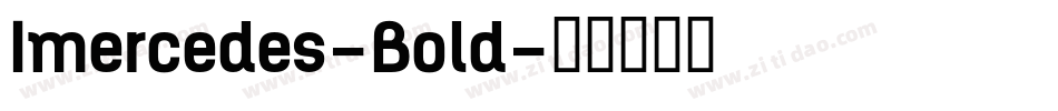 Imercedes-Bold字体转换
