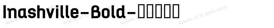 Inashville-Bold字体转换
