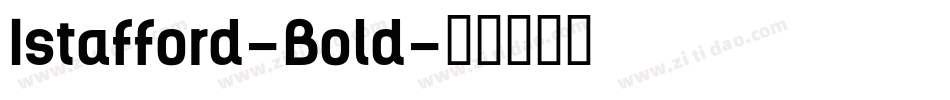 Istafford-Bold字体转换