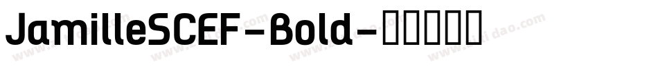 JamilleSCEF-Bold字体转换