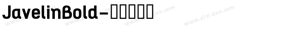 JavelinBold字体转换