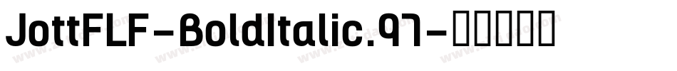 JottFLF-BoldItalic.97字体转换