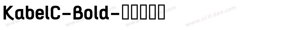 KabelC-Bold字体转换