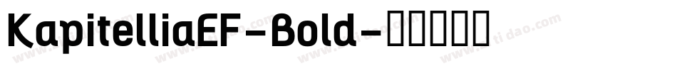 KapitelliaEF-Bold字体转换