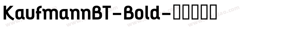 KaufmannBT-Bold字体转换