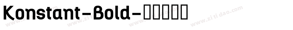 Konstant-Bold字体转换