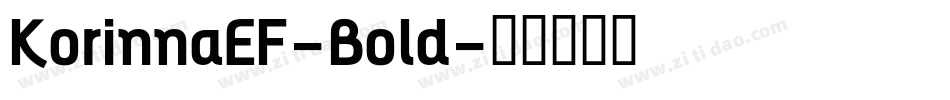 KorinnaEF-Bold字体转换
