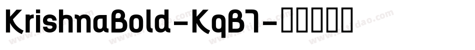 KrishnaBold-KqB7字体转换